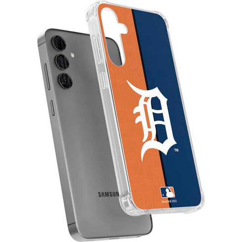 MLB Detroit Tigers Split Galaxy S24 Plus Clear Case